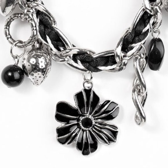 NWT Charmed I Am Sure black charm necklace set - Picture 5 of 5